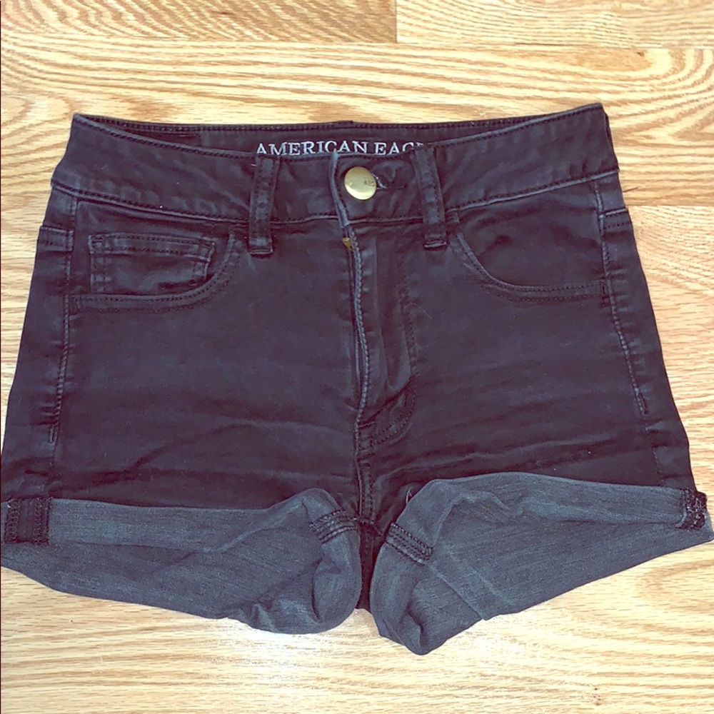 Black American Eagle Shorts